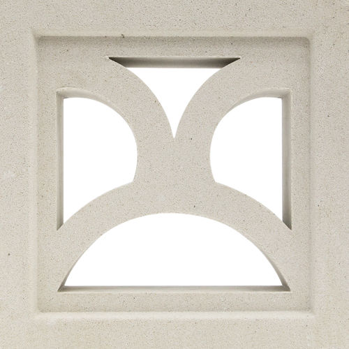 Hohler Betonstein - VCB-010 SUNRISE - Viet Tiles Corporation - Dekor / gelocht / für Wand