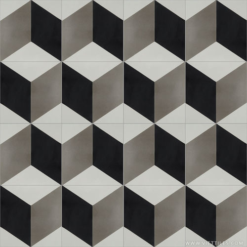 Zementfliese für den Innenraum - V20-380 - Viet Tiles Corporation - für Außenbereich / Boden / Wand