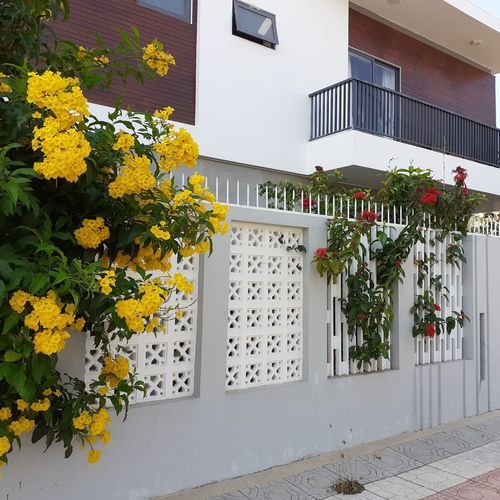 Dekor-Betonstein - VCB-003 FOUR-Y - Viet Tiles Corporation - gelocht / für Trennwand / für Fassaden