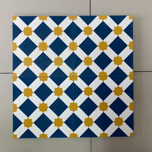 Zement-Zementfliese - V20-011-T02 - Viet Tiles Corporation - matt / Relief / für den Innenraum