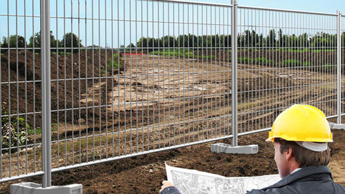 Maschendrahtzaun - AC15 - GBM BUILDING EQUIPMENTS - für Grünanlagen / für Baustellen / Stahl