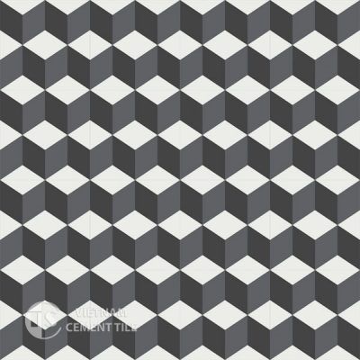 3D-Zementfliese - CTS 8.1 - Vietnam cement tile corp - für den Innenraum / für Außenbereich / Boden