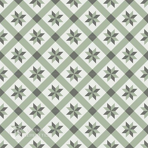 Zementfliese für den Innenraum - CTS 11.8 - Vietnam cement tile corp - Boden / Wand / 20x20 cm
