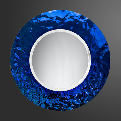 Wandmontierter Spiegel - CIRCLE INDIGO - PlusObject - modern / rund