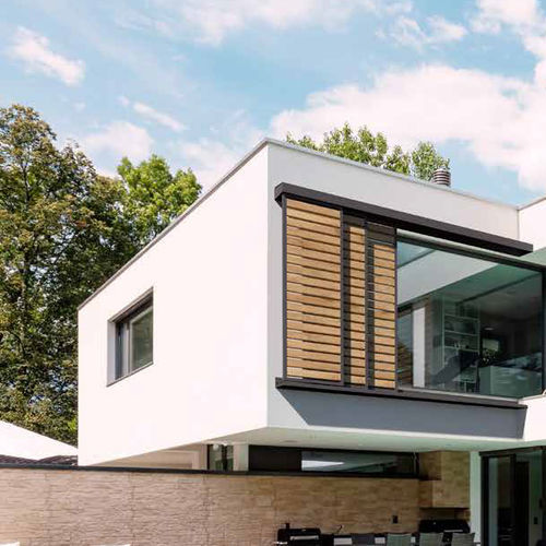 Schiebe-Fensterladen - SPH L50 - Soltec - Holz / Aluminium / Holzoptik