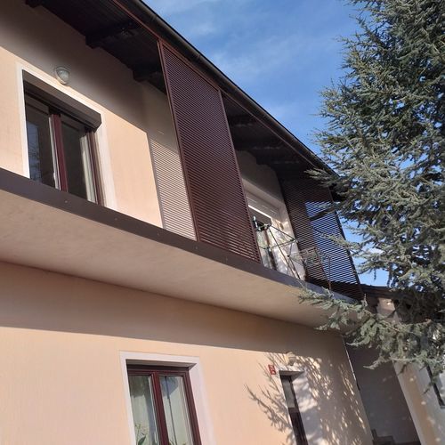 Schiebe-Fensterladen - SPR Q4O - Soltec - Holz / Aluminium / Holzoptik