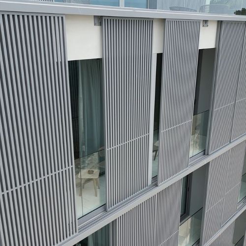 Schiebe-Fensterladen - BM - Soltec - Aluminium / farbig / Sicherheit