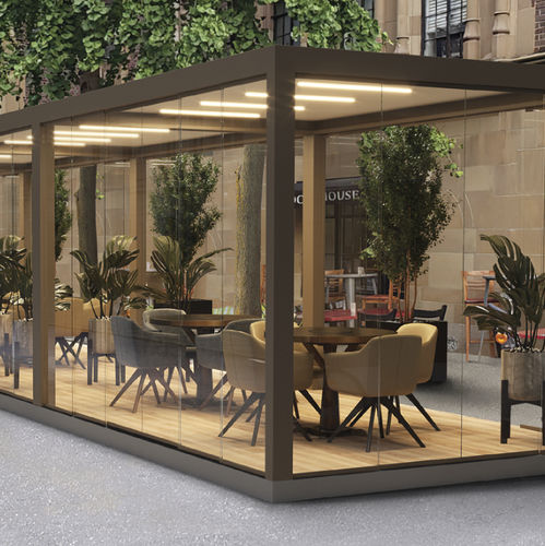 Sicherheitsglasscheibe - G2 - Soltec - ESG Glas / transparent / für Pergola
