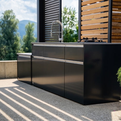 Outdoor-Küche - Soltec - modern / Metall / Holz