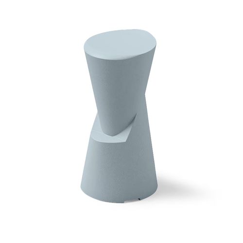 Minimalistischer Barhocker - DOT - Lyxo Design - Polyethylen / Gestell aus Polyethylen / mit Mittelfuß