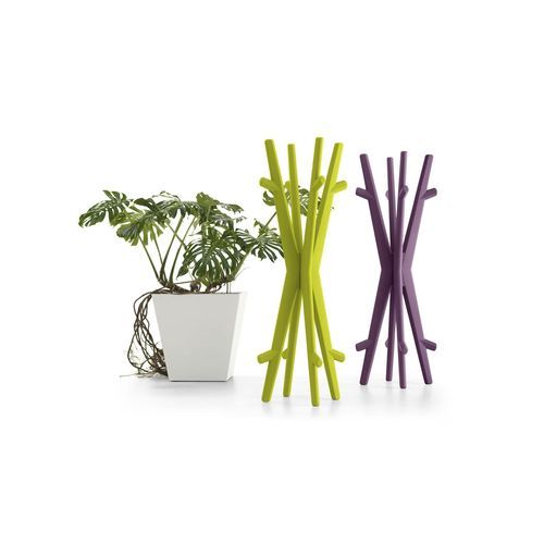 Bodenstehender Garderobenständer - TWINS - Lyxo Design - modern / Polyethylen / weiß
