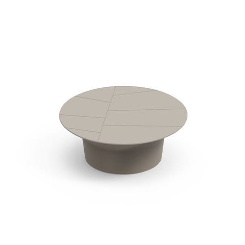 Design-Beistelltisch - VERA  - Lyxo Design - Polyethylen / Gestell aus Polyethylen / rund