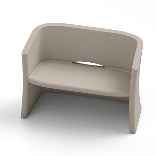 Minimalistisches Sofa - BREEZE - Lyxo Design - für Außenbereich / Polyethylen / 100% recycelbar