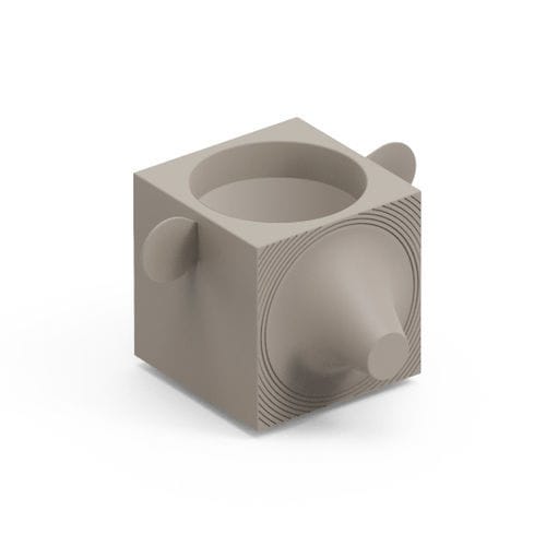 Polyethylen-Pflanzgefäß - FERA CAPO TRAY - Lyxo Design - freistehend / mit geometrischen Motiven / UV-beständig