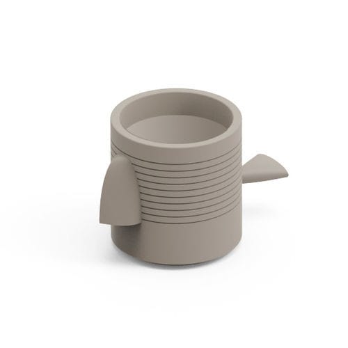 Polyethylen-Pflanzgefäß - FERA JAGO TRAY - Lyxo Design - mit geometrischen Motiven / UV-beständig / für Privatgebrauch