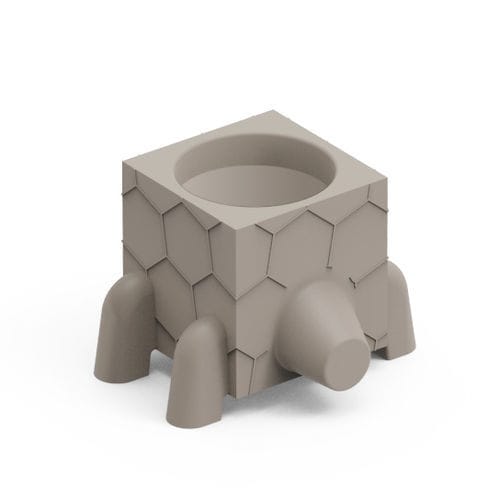 Polyethylen-Pflanzgefäß - FERA RUGA TRAY - Lyxo Design - mit geometrischen Motiven / UV-beständig / für Privatgebrauch