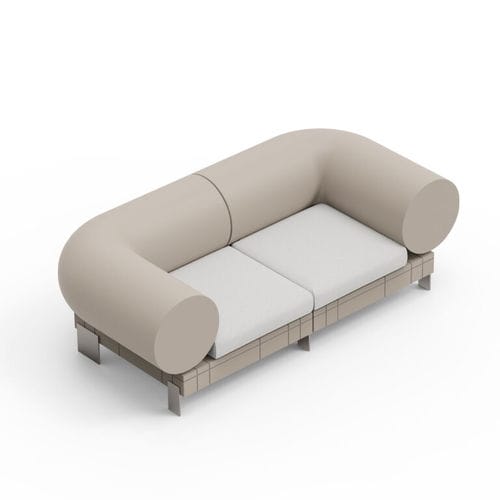 Modulsofa - RHOR COMBO 2 - Lyxo Design - minimalistisch / für Außenbereich / Polyethylen