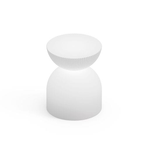 Minimalistischer Hocker - ILLO LUMINOUS - Lyxo Design - Polyethylen / HPL / Gestell aus Polyethylen