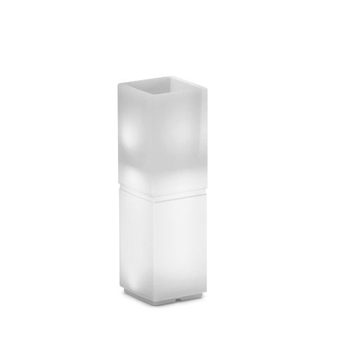 Polyethylen-Pflanzenkübel - DUNE LUMINOUS COLUMN - Lyxo Design - rechteckig / 100% recycelbar / wiederverwendbar