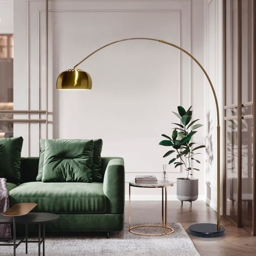 Stehleuchte - GOLD - K-LIGHTING - Aluminium / modern / mit Kabel
