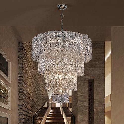 Moderner Kronleuchter - ATENAS  - K-LIGHTING - Glas / Messing / Wasserfall