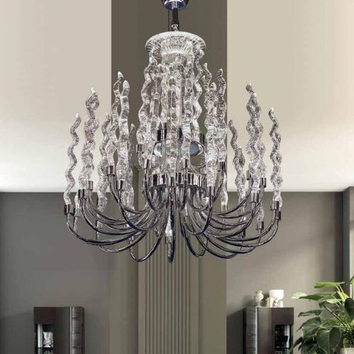 Kronleuchter / originelles Design - HELL - K-LIGHTING - Kristall / Edelstahl / Kandelaber