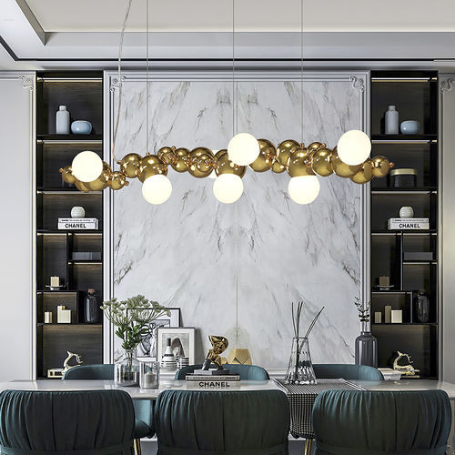 Hängelampe - TIAZOL - K-LIGHTING - Edelstahl / Glas / modern