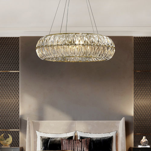 Moderne Deckenleuchte - HEBE - K-LIGHTING - rund / Kristall / Metall