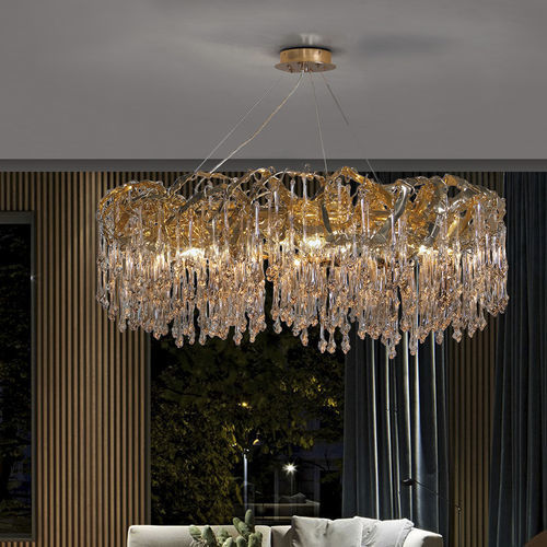 Moderner Kronleuchter - SCULPTURE - K-LIGHTING - Glas / Aluminium / Skulptur