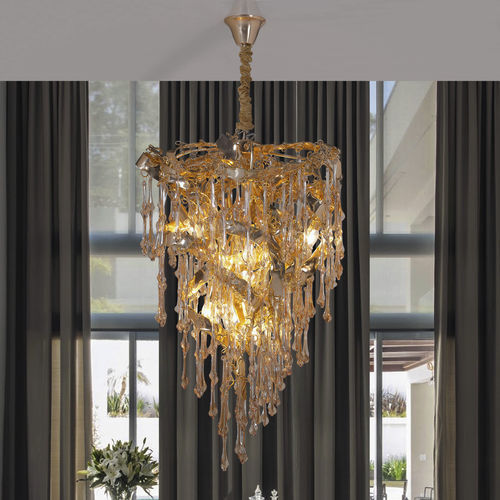 Hängelampe - SCULPTURE - K-LIGHTING - Aluminium / Glas / Art Deco