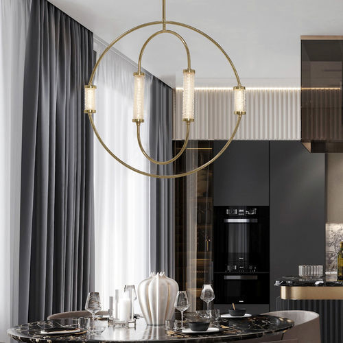 Hängelampe - ANDY - K-LIGHTING - Metall / Glas / minimalistisches Design