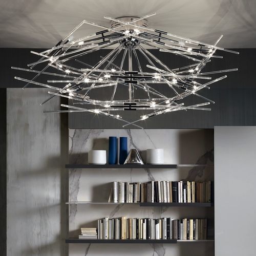 Moderner Kronleuchter - LINE ORIENTE - K-LIGHTING - Glas / Metall / für Gewerbegebrauch