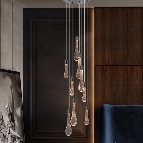 Hängelampe - LINE PACIFIC - K-LIGHTING - Edelstahl / Glas / modern