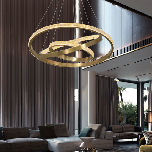 Moderner Kronleuchter - LINE FRÉIA - K-LIGHTING - Aluminium / Acryl / für Gewerbegebrauch