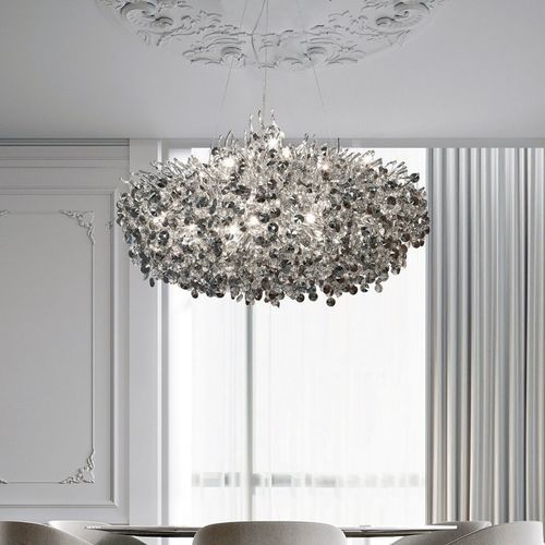 Moderner Kronleuchter - LINE VITÓRIA SMALL - K-LIGHTING - Kristall / Aluminium / für Gewerbegebrauch