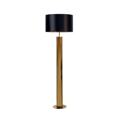 Stehleuchte - LINE LESSISMORE D'OR - K-LIGHTING - Edelstahl / Stoff / modern
