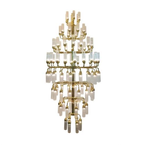 Moderner Kronleuchter - LINE XXL - K-LIGHTING - Glas / Metall / Kandelaber