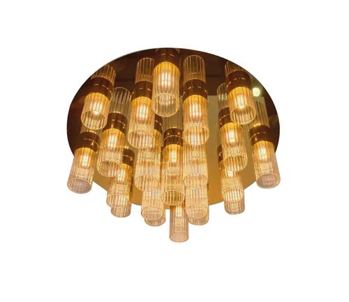 Moderne Deckenleuchte - LINE - K-LIGHTING - rohrförmig / Glas / Metall