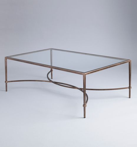 Moderner Couchtisch - Hanover - TOM FAULKNER - Glas / Marmor / Gestell aus Stahl
