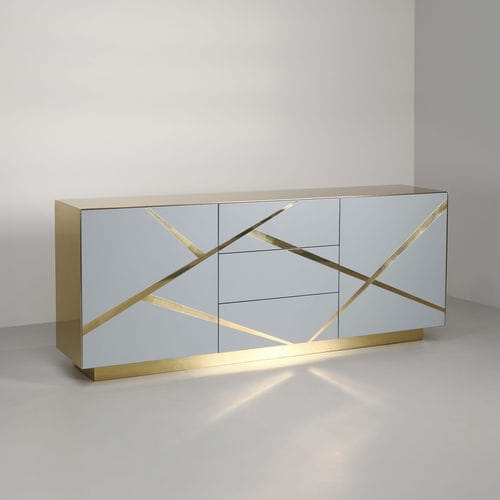 Modernes Sideboard - Odessa - TOM FAULKNER - Holzfurnier / Ahornholz / mit Schwingtür