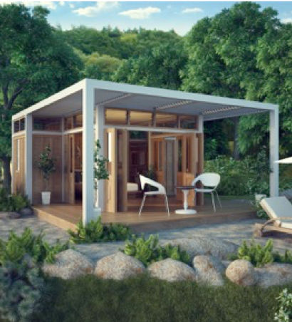 Bungalow-Stil-Haus - 35M2 - Teck Time - bioklimatisch / modern / mit Terrasse