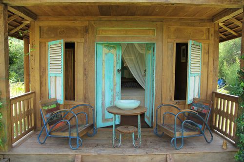 Verkleidungspaneel - TURQUOISES - Teck Time - für Tür / für Fenster / Teakholz