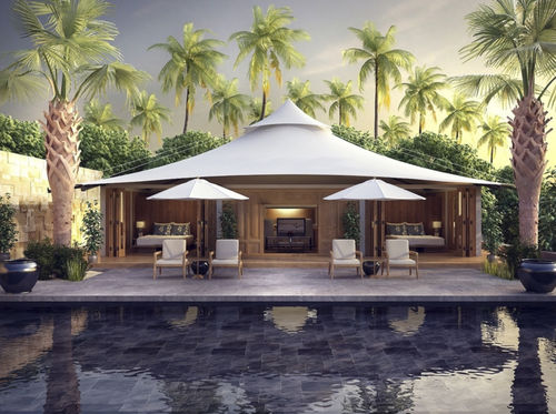 Bungalow-Stil-Haus - 50M2 - Teck Time - modern / mit Terrasse / Stahlrahmen