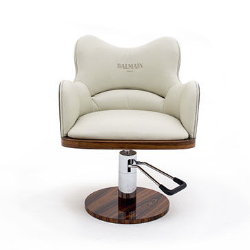 Kunstleder-Friseurstuhl - BALMAIN styling chair - arianeske - mit Hubhydraulik / weiß / für Gewerbegebrauch
