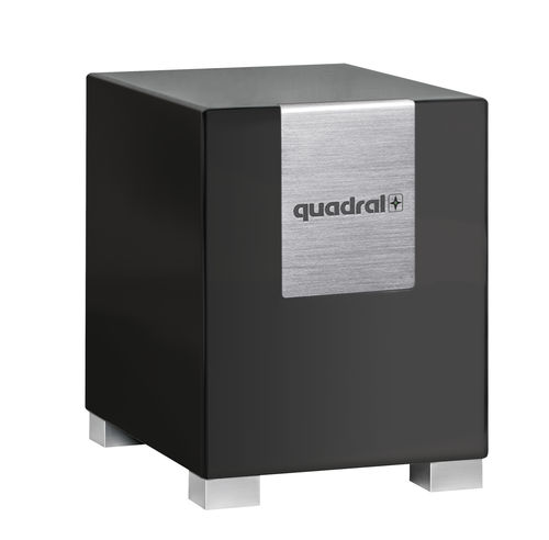 Wohnbereich-Subwoofer - QUBE 8 ACTIVE - Quadral - für den Innenraum / quadratisch / schwarz