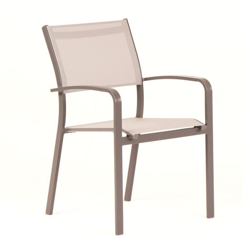 Moderner Esszimmerstuhl - MISTRAL - Ezeis - für Garten / Stoff / Gestell aus Aluminium