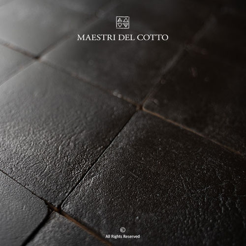 Innenwandverkleidung - COTTO SMALTATO CARBONE - MAESTRI DEL COTTO - Terrakotta / glatt / Mattfinish