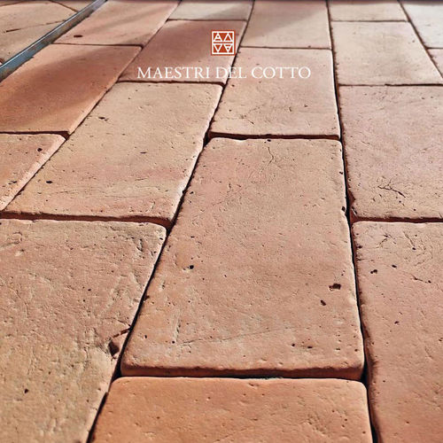 Terrakotta-Pflasterstein - COTTO ROSATO TOSCANO VISSUTO - MAESTRI DEL COTTO - für Außenbereich / für Poolrand / für Terrasse