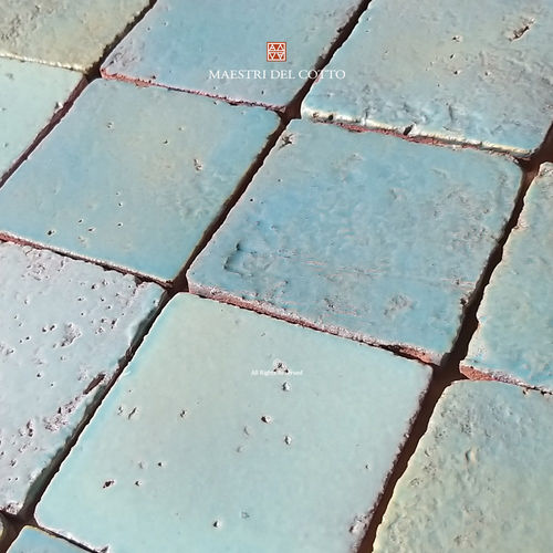 Terrakottafliesen - COTTO SMALTATO ACQUAMARINA - MAESTRI DEL COTTO - emailliert / für den Innenraum / für Badezimmer