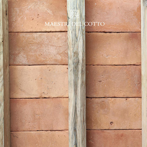 Terrakotta-Abmauerungselement - COTTO ROSATO TOSCANO VISSUTO - MAESTRI DEL COTTO - für abgehängte Decken / handgefertigter / für Fußboden